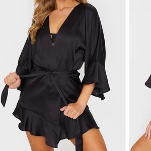 NWT black robe in original shipping packaging